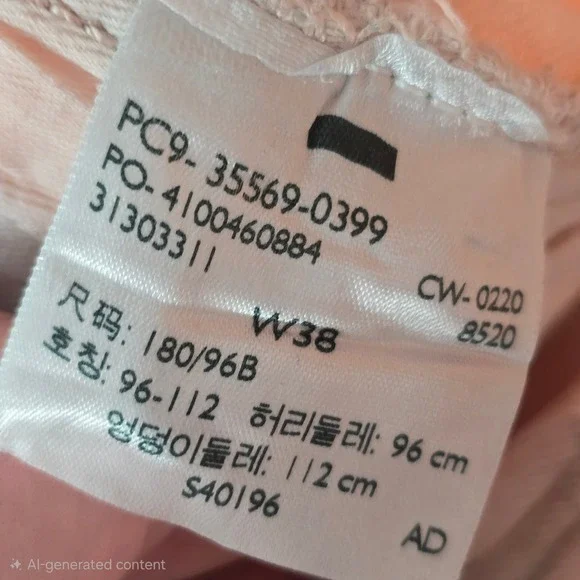 Levi's 569 Loose Straight Shorts Pink‎ Black Tie Dye Mens 38 - Picture 10 of 13